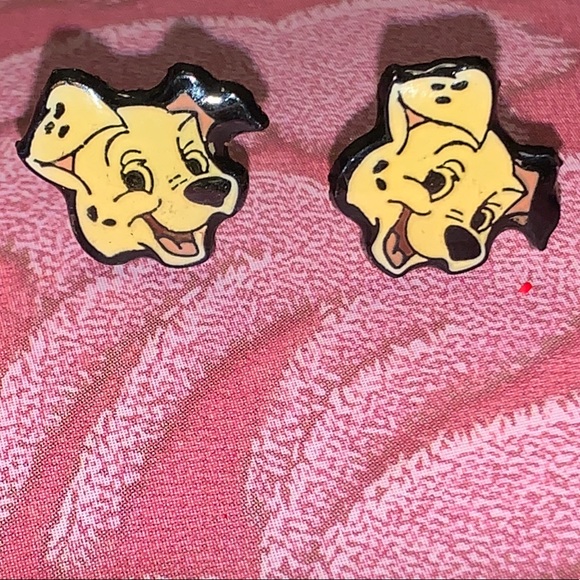 Vintage Disney 101 Dalmatians Dalmatian Earrings - Picture 1 of 5